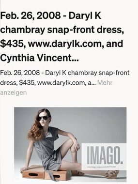 Daryl K Vintage Chambray Snap-Front Dress Size Petite